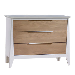 NEST Flexx 3 Drawer Dresser White and Natural Wheat