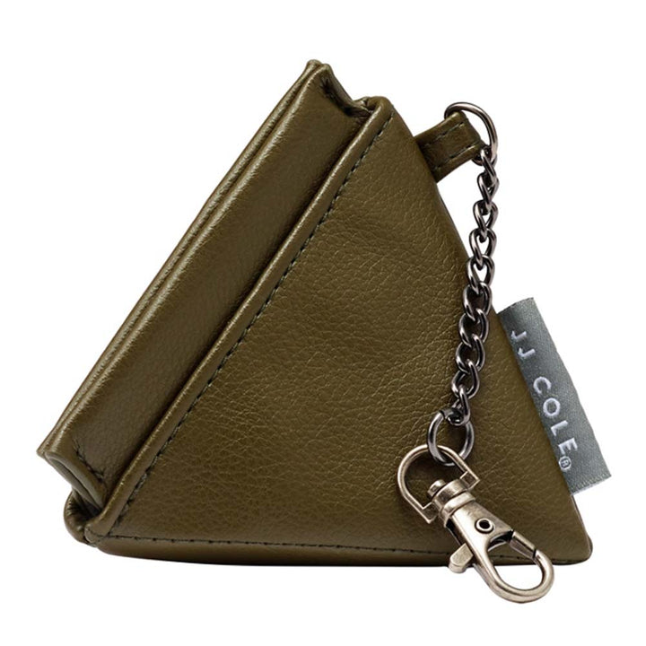 JJ Cole Vegan Leather Pacifier Pyramid Olive