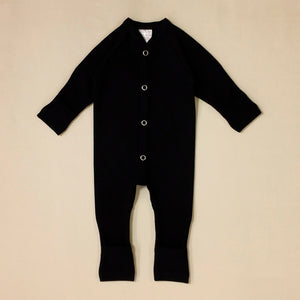 Itty Bitty Baby Minimalist Playsuit - Onyx (0-1 Months, 5-8 lbs) Default Title