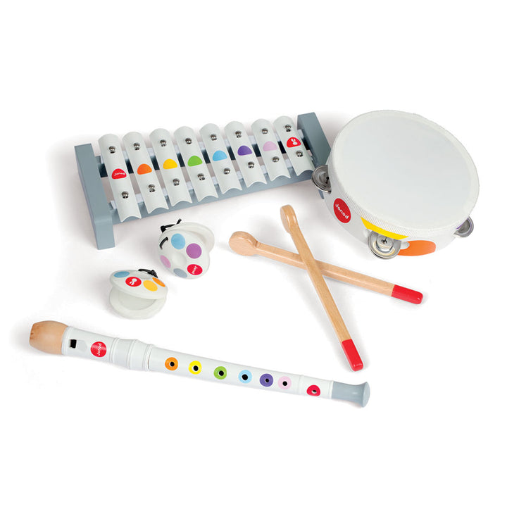 Janod Confetti Wood Musical Instruments Set Default Title