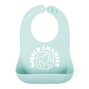 Bella Tunno Silicone Wonder Bib - World Changer in Mint Default Title