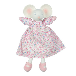 Tikiri Meiya & Alvin Collection Lovey Blanket with Natural Rubber Head - Meiya the Mouse Default Title