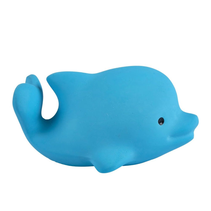 Tikiri My First Ocean Buddies Collection Natural Rubber Rattle Teether - Dolphin