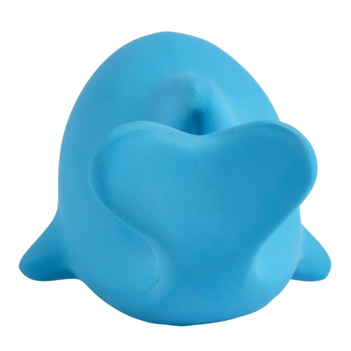 Tikiri My First Ocean Buddies Collection Natural Rubber Rattle Teether - Dolphin