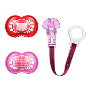 MAM Trend Collection 2-Pack Pacifiers With Clip - Girl (6+ Months) Default Title