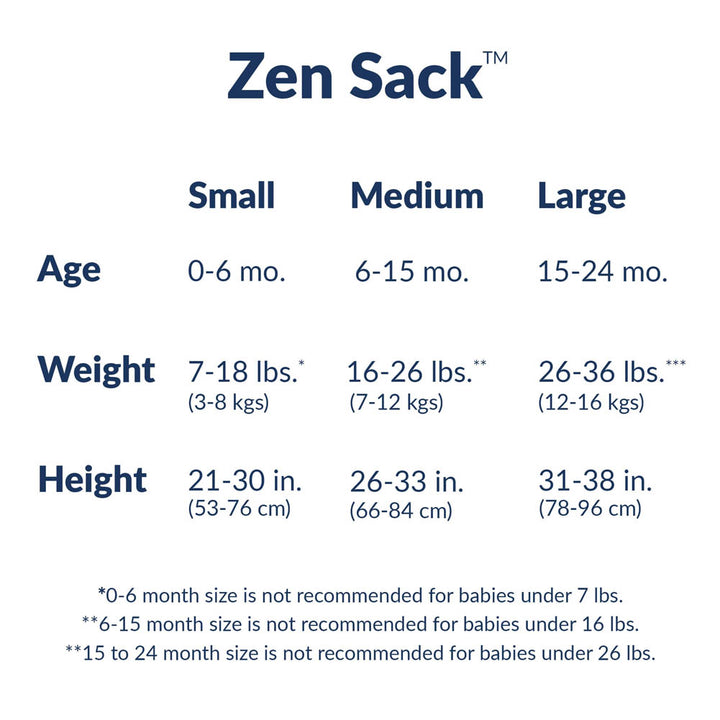 Nested Bean Zen Sack Classic 0.5ToG - Stardust Pink (Small, 0-6 Months)