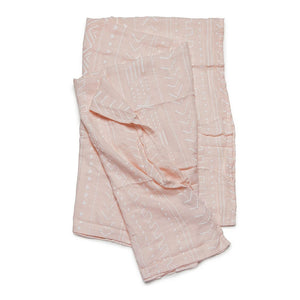 Loulou Lollipop Luxe Muslin Swaddle Pink Mudcloth (Discontinued)