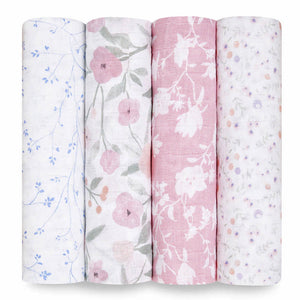 Aden + Anais Classic 4-Pack Muslin Swaddles - Mon Fleur Default Title