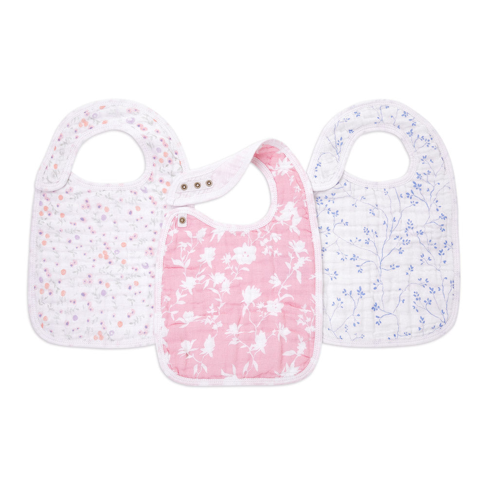 Aden + Anais Classic 3-Pack Snap Bibs - Mon Fleur – Dear-Born Baby