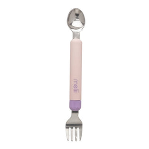 Melii Spork on the Go Spoon and Fork Combo - Pink/Purple Default Title