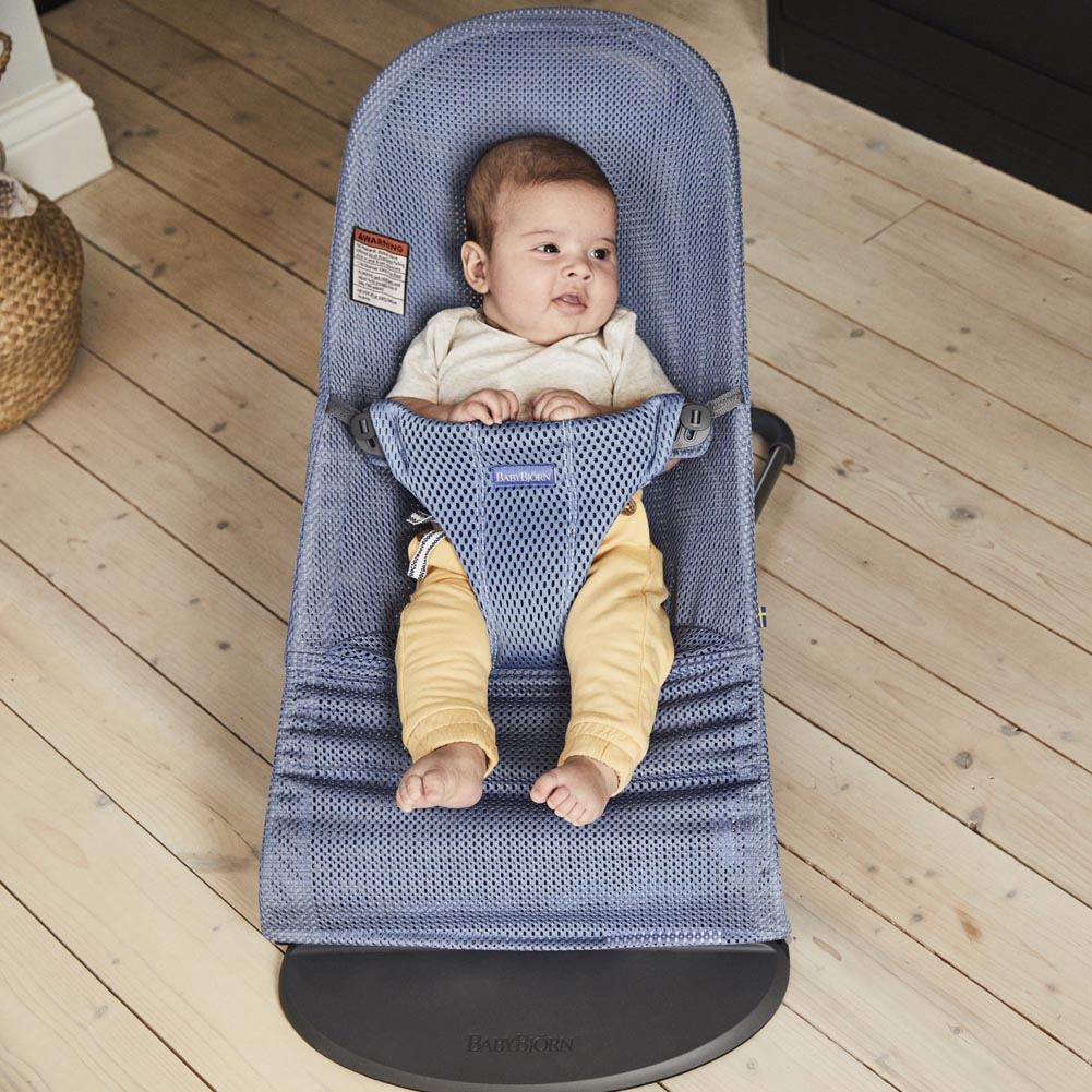 Baby bjorn bouncer blue sales