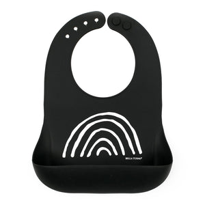 Bella Tunno Silicone Wonder Bib - Rainbow in Black Default Title