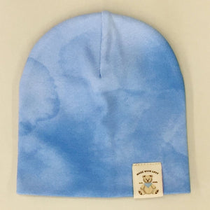 Itty Bitty Baby Water Colour Collection Slouchy Hat - Blue (Preterm, 4-6 lbs) Default Title