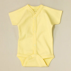 Itty Bitty Baby Snap Front Bodysuit - Yellow (6-9 Months, 17-22lbs) Default Title