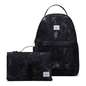 Herschel Nova Sprout Diaper Bag Backpack - Black Marble Default Title