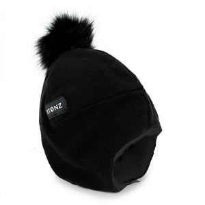 Stonz Baby Fleece Hat - Black (0-6 Months) Default Title