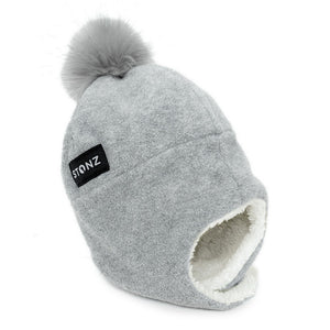 Stonz Baby Fleece Hat - Grey (0-6 Months) Default Title