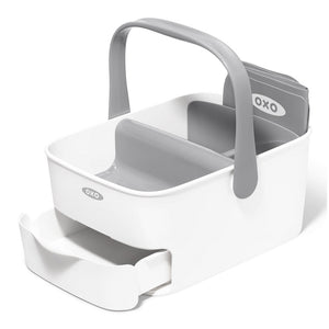 OXO Tot Diaper Caddy with Changing Mat - Grey Default Title