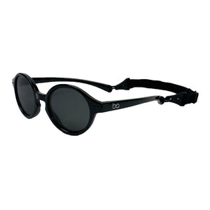 Babyfied Apparel Rounds Baby Sunglasses - Matte Black (2-24 Months) Default Title