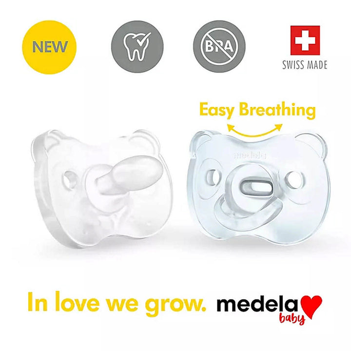 Medela Orthodontic Soft Silicone Baby Pacifier 2-Pack