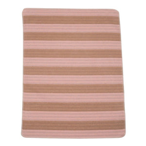 David Fussenegger JUWEL Baby Blanket - Pink Stripes/Solids Default Title