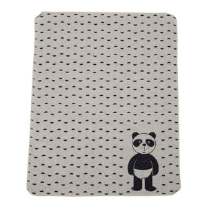 David Fussenegger JUWEL Baby Blanket - Off White Panda in Diapers Default Title