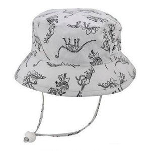 Puffin Gear Print Cotton Camp Hat - Animal Kingdom Dinosaurs (XXS, 6-12 Months) Default Title