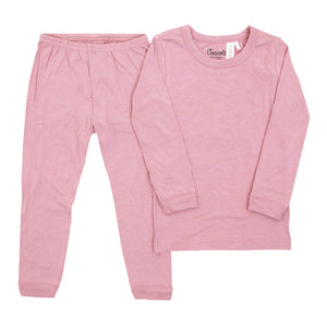 Coccoli Tencel Modal Long Sleeve Pyjamas Silver Pink (Discontinued) 12 Months (21-24 lbs) Core