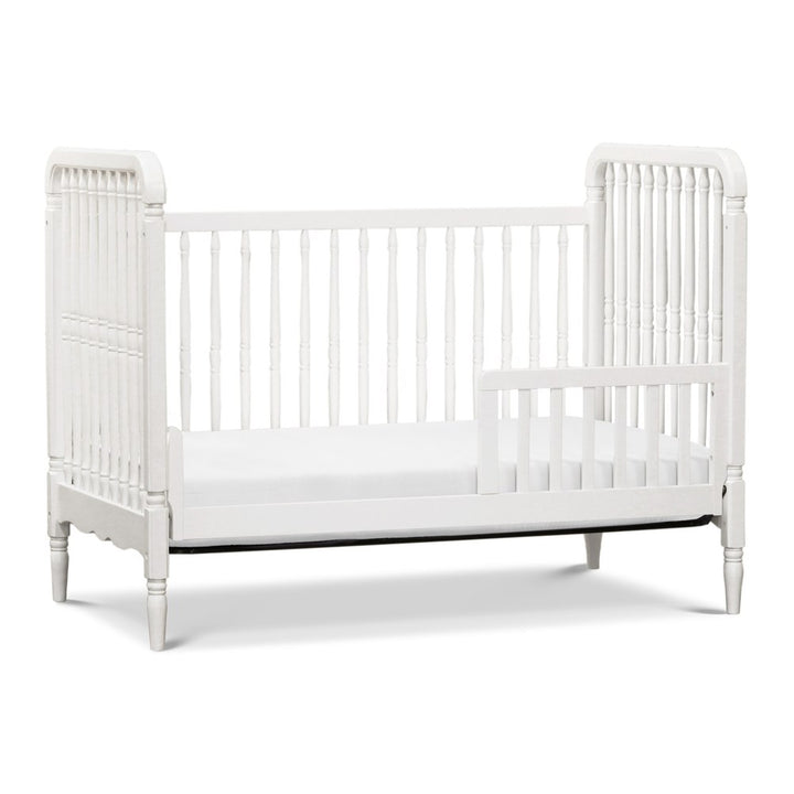 Namesake Liberty 3-in-1 Convertible Spindle Crib with Toddler Bed Kit - Warm White