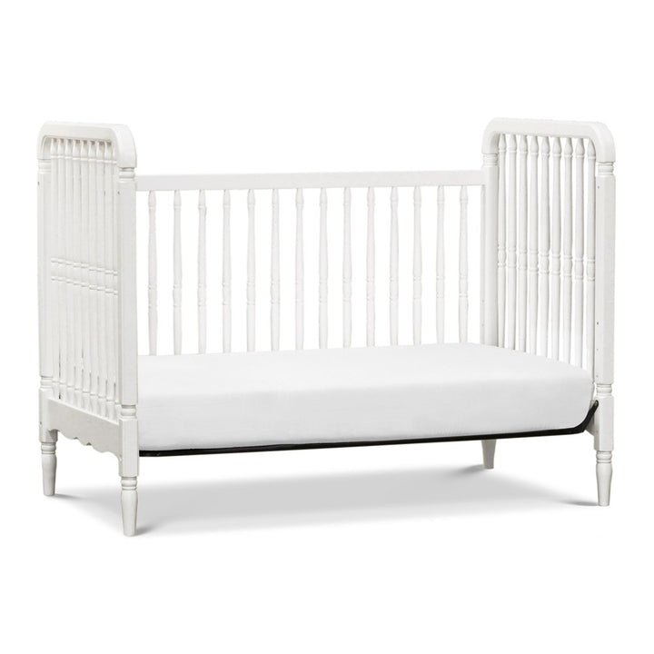 Namesake Liberty 3-in-1 Convertible Spindle Crib with Toddler Bed Kit - Warm White