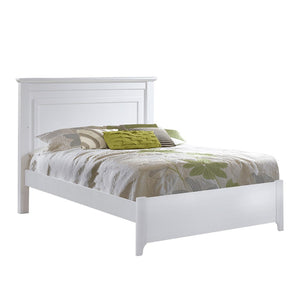 Natart Taylor Double Bed 54 inch with Low Profile Footboard White