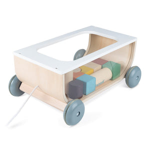 Janod Sweet Cocoon Cart with Blocks Default Title