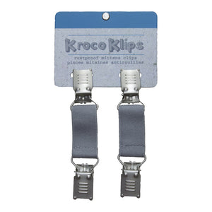 Calikids Kroco Klips Rustproof Mitten Clips - Grey Default Title