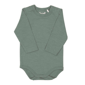 Coccoli Tencel Modal Long Sleeve Onesie Lily Pad 3 Months (11-13 lbs) Core