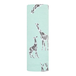 Aden + Anais Comfort Knit Swaddle Blanket - Jade Giraffes Default Title