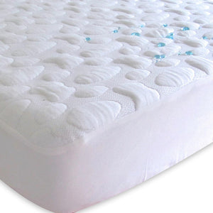 Forty Winks Pebble-Puff Quilted Mini-Crib Mattress Protector - Eucalyptus Fibers (Tencel) Default Title