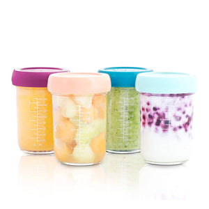 BabyMoov BabyBowls 4-Pack Glass Storage Containers Set - 4 x 8oz Default Title