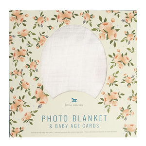 Little Unicorn Photo Blanket - Watercolour Rose Default Title