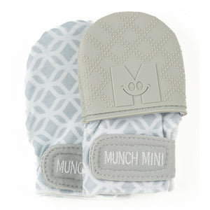 Malarkey Kids Munch Mini Mitt Teething Mitt - Grey Geo Default Title