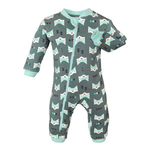 ZippyJamz Organic Cotton Footless Sleeper - Quiet Fox (12-18 Months) Default Title