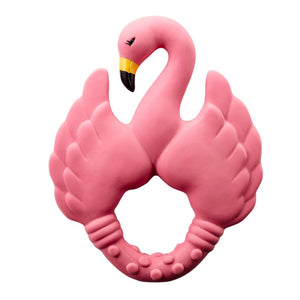 Natruba Natural Rubber Teether - Flamingo Pink Default Title