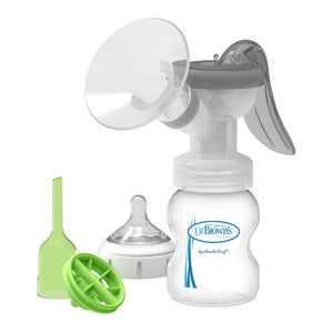 Dr. Brown's Manual Breast Pump with SoftShape Silicone Shield Default Title