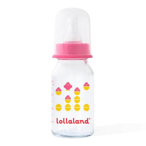 Lollaland Glass Baby Bottle - Posh Pink (4oz) Default Title