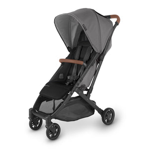 UPPAbaby Minu V2 Lightweight Stroller Greyson(Charcoal Melange on Carbon Frame and Saddle Leather)