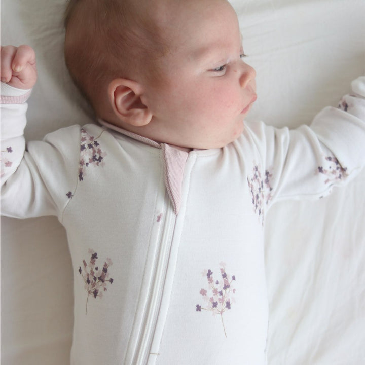 ZippyJamz Organic Cotton Footless Sleeper - Spring Blossom (12-18 Months)