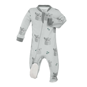 ZippyJamz Organic Cotton Footed Sleeper - Koala-fied Cutie (0-3 Months) Default Title