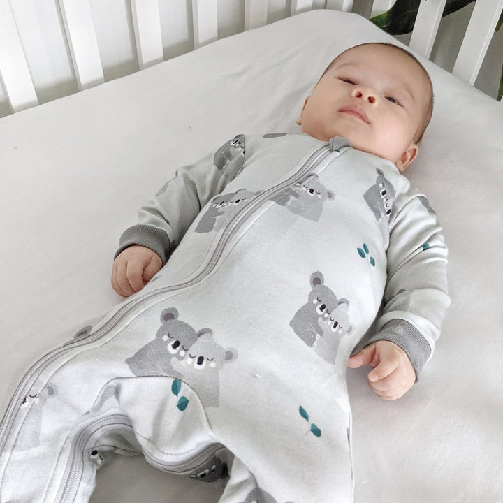 ZippyJamz Organic Cotton Footed Sleeper - Koala-fied Cutie (9-12 Months)