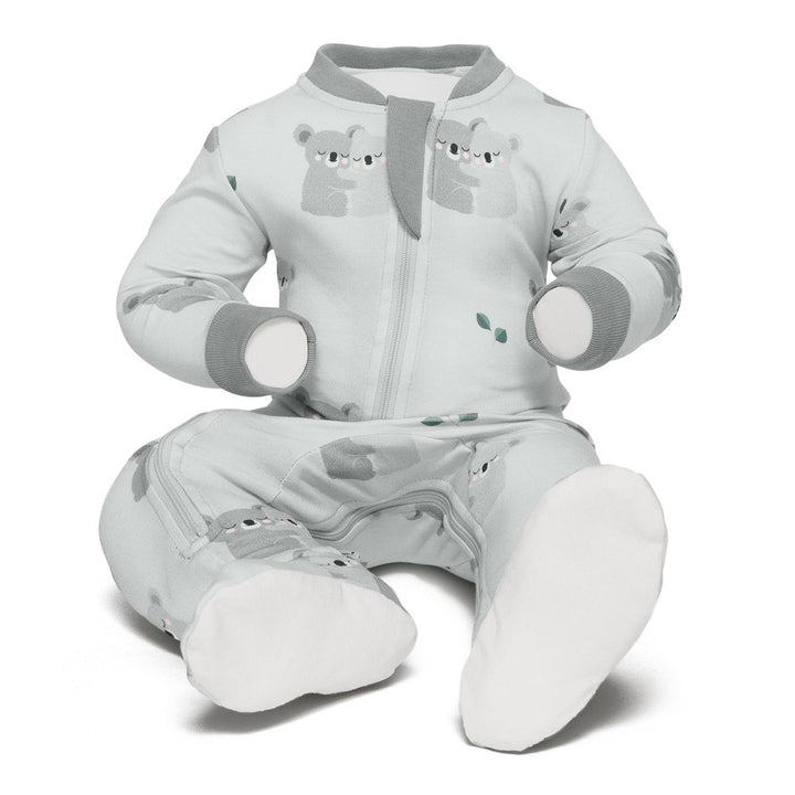 ZippyJamz Organic Cotton Footed Sleeper - Koala-fied Cutie (9-12 Months)