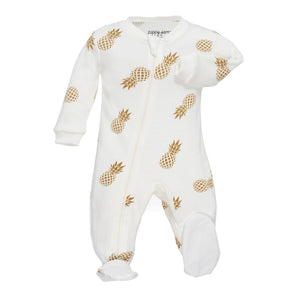 ZippyJamz Organic Cotton Footed Sleeper - Sweet on the Inside (6-9 Months) Default Title