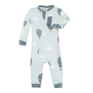 ZippyJamz Organic Cotton Footless Sleeper - Sky High Love Boy (18-24 Months) Default Title